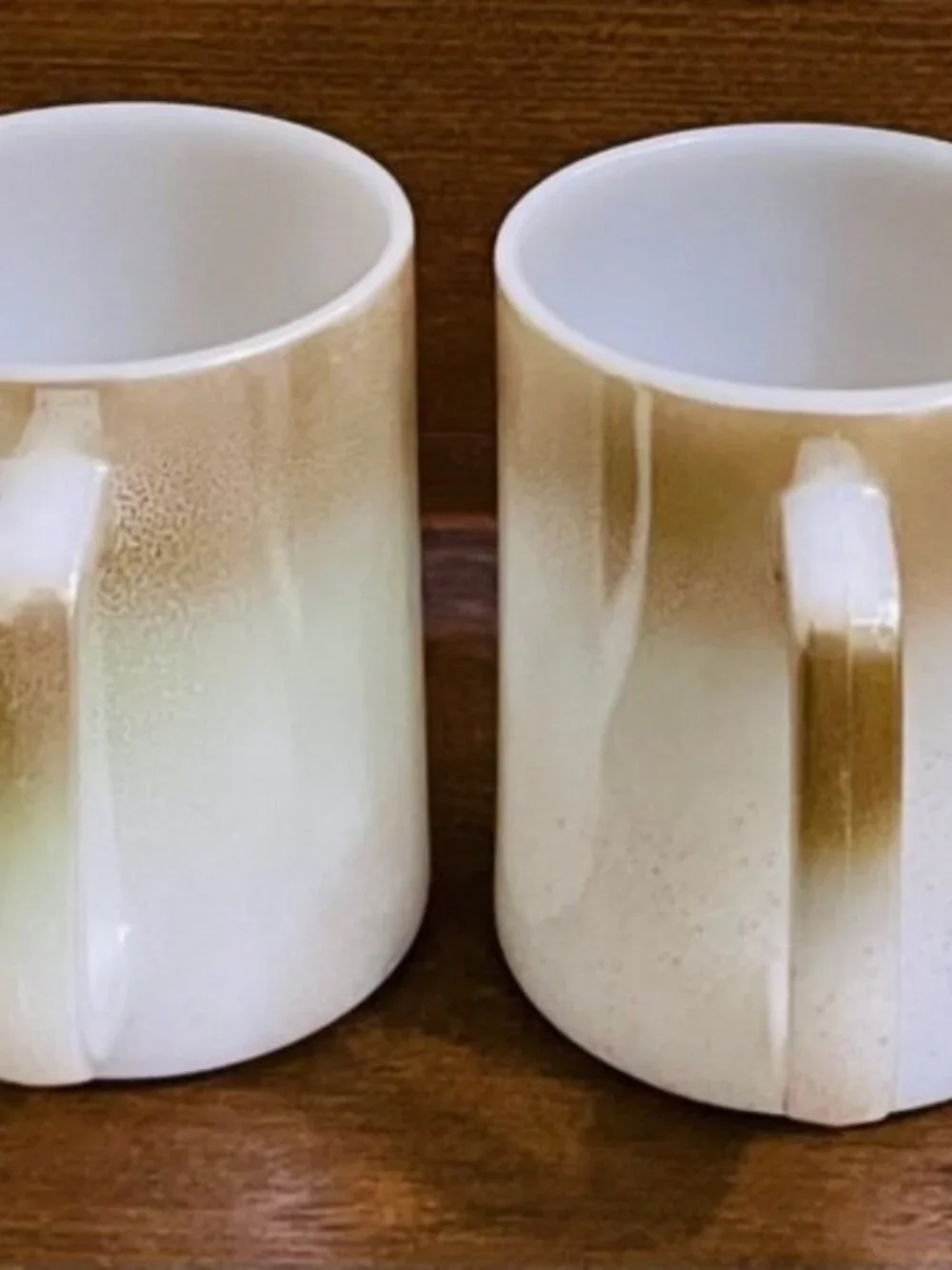 Federal Mesa Moss Ombre Milk Glass Mugs Mugs Set of 4